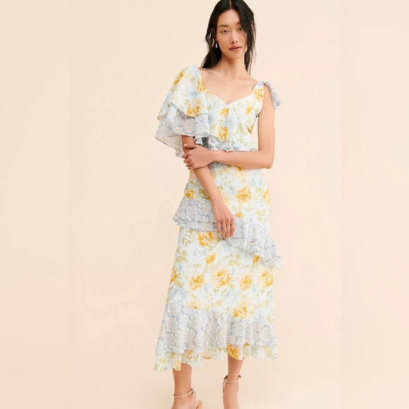 We Are Kindred Dresses & Skirts - We Are Kindred - We Are Kindred Giovanna Tiered Ruffle Maxi Dress